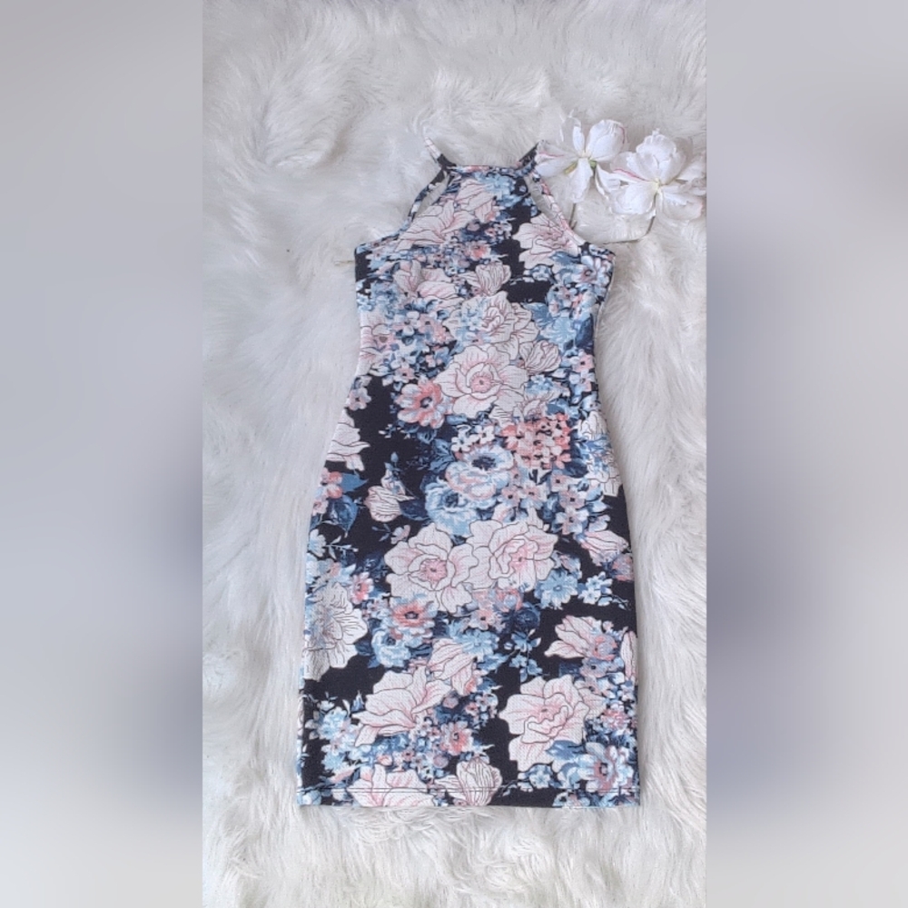 iris Floral Mini Dress Size S NWOT